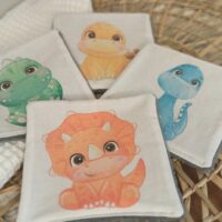 Lingettes lavables Dino