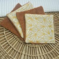 Lingettes Lavables Démaquillantes "Éclat Doré"
