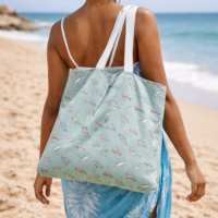 Sac-serviette de plage motif baskets transformable