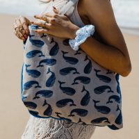 Sac serviette de plage 2 en 1- Modèle Océan