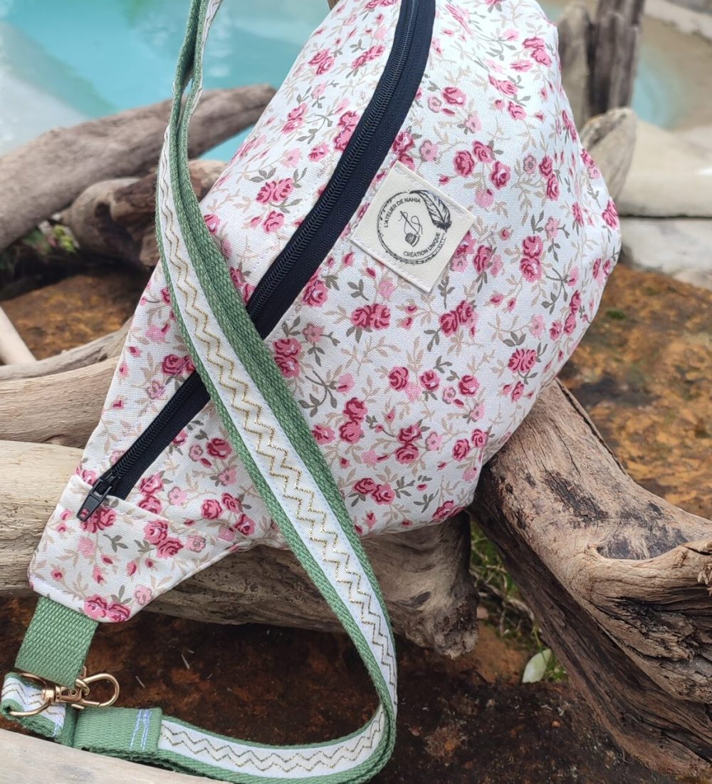 Sac Banane "Rose Bohème"
