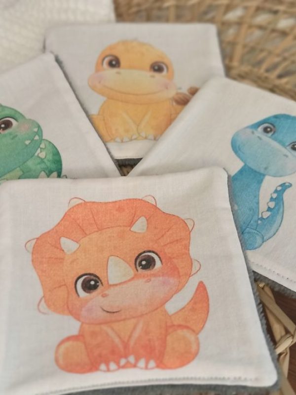 Lingettes lavables Dino